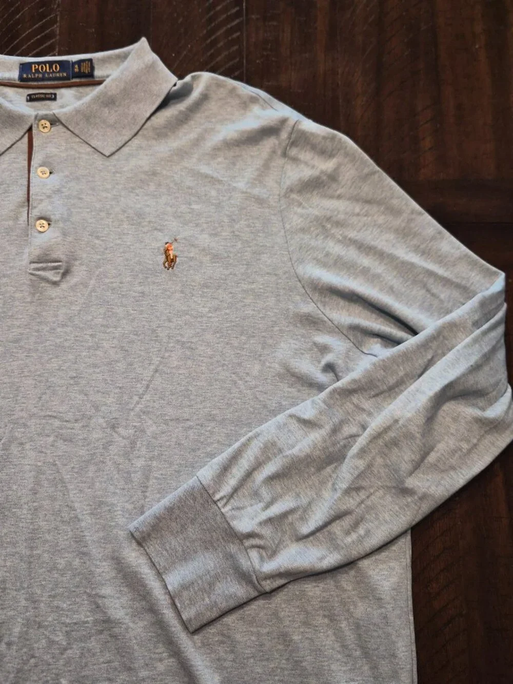 Polo Ralph Lauren Shirt Mens XL Blue Classic Fit Embroidered Pony Logo Polo G794